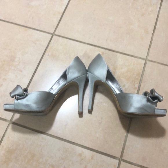 Silver open toes heels - Picture 3 of 6